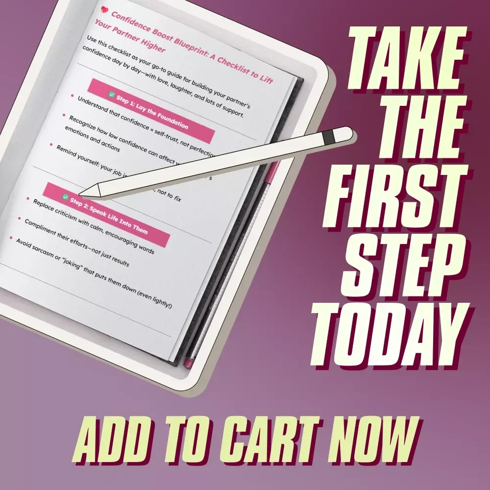 Confidence Boost Blueprint: A Checklist to Lift Your Partner Higher | How to Build Confidence in Your Partner | Relationship Growth eBook