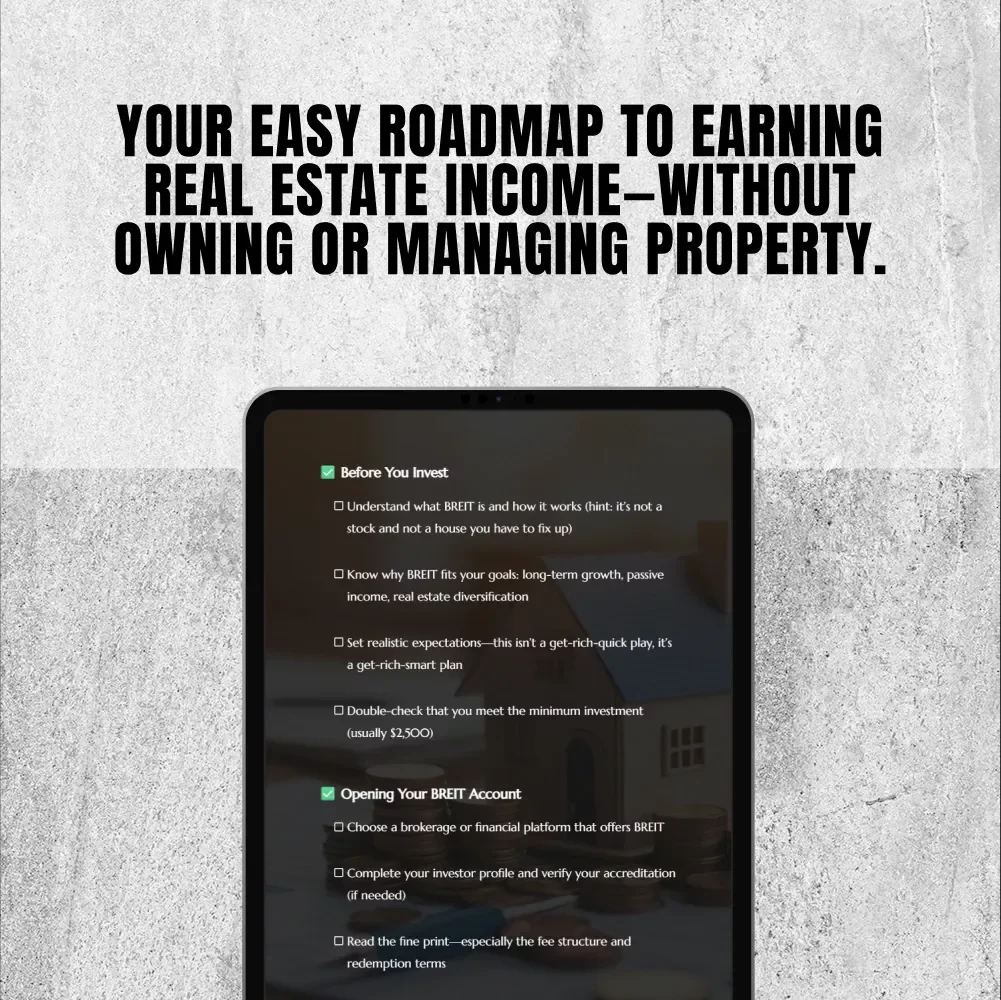Your Shortcut to Real Estate Income Without the Headaches – BREIT Investment Checklist | How to Invest in BREIT | Passive Income Guide