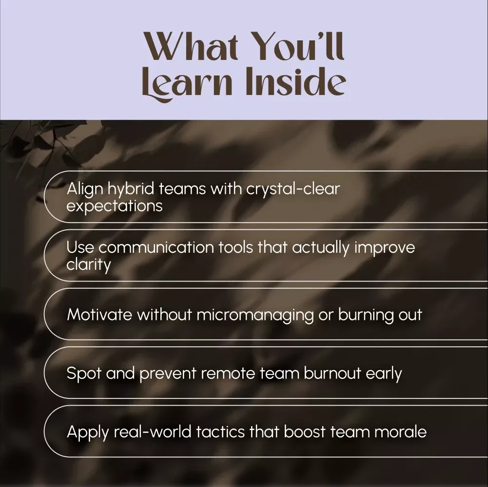 Leading from Anywhere: Mastering the Art of Hybrid Team Leadership | Guide on How to Lead Hybrid Teams | Digital Download eBook for Remote Managers