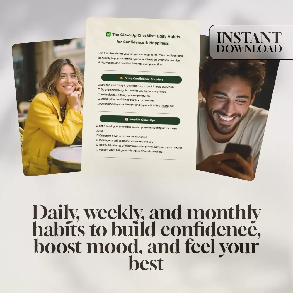 The Glow-Up Checklist: Daily Habits for Confidence & Happiness