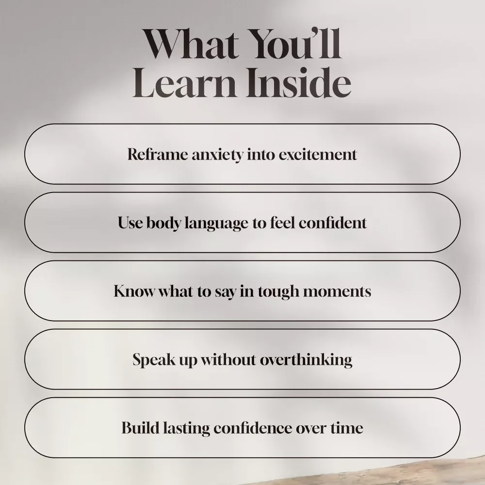 Own the Room: A Simple Guide to Crowd Confidence | Digital Guide on How to Be Confident in Crowd | Self-Help eBook for Public Speaking & Social Confidence