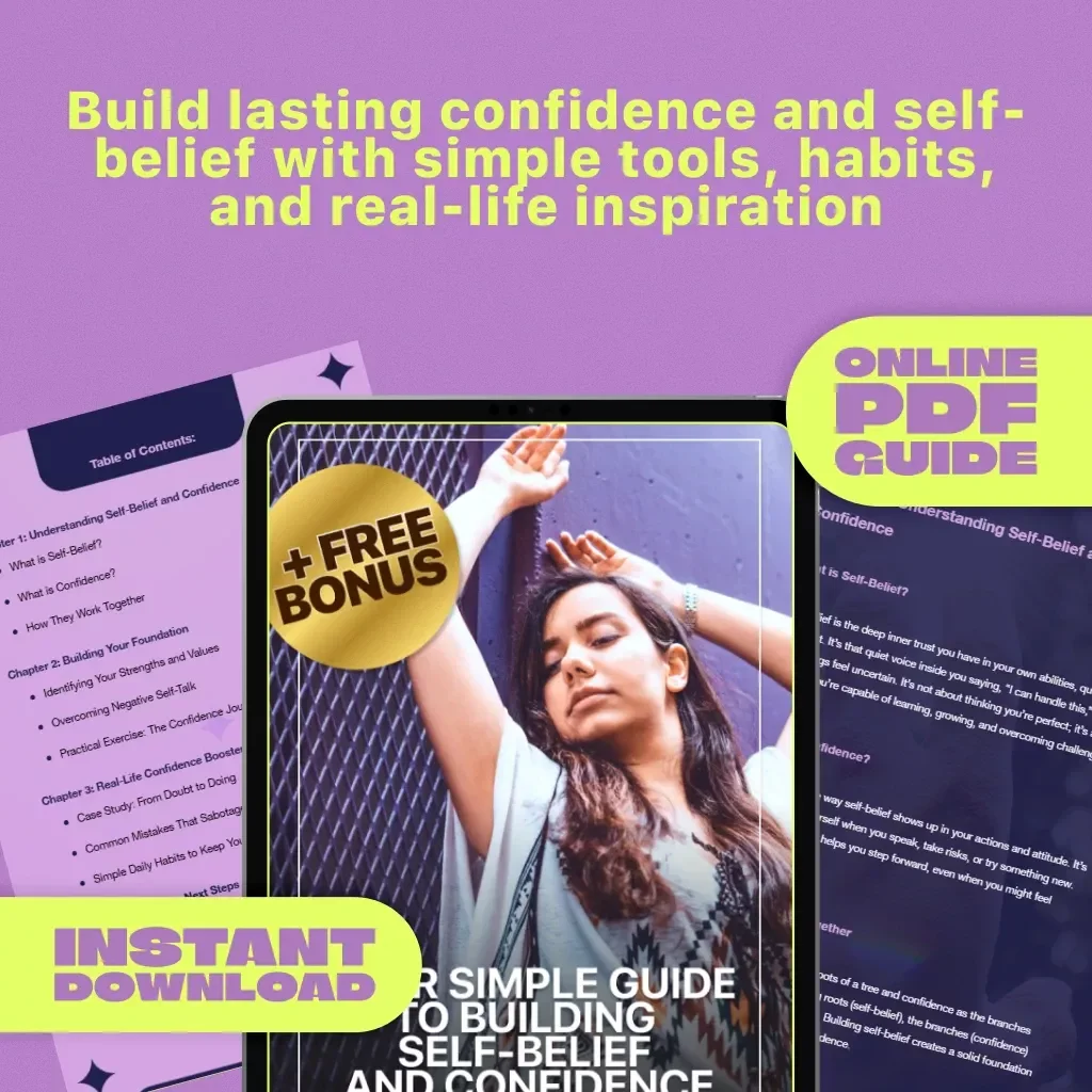 Your Simple Guide to Building Self-Belief and Confidence | Digital Guide for Personal Growth | How to Have Self Belief and Confidence eBook