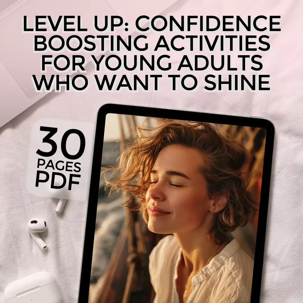 Level Up: Confidence Boosting Activities for Young Adults Who Want to Shine | Confidence Building eBook for Young Adults | Digital Download Guide