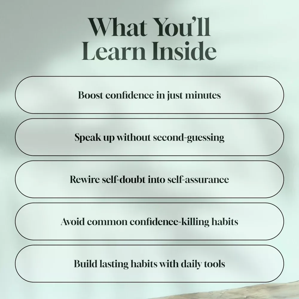 Instant Confidence: Unlock Your Power in Minutes – How to Boost Confidence Quickly | Self-Help Digital Guide for Rapid Results