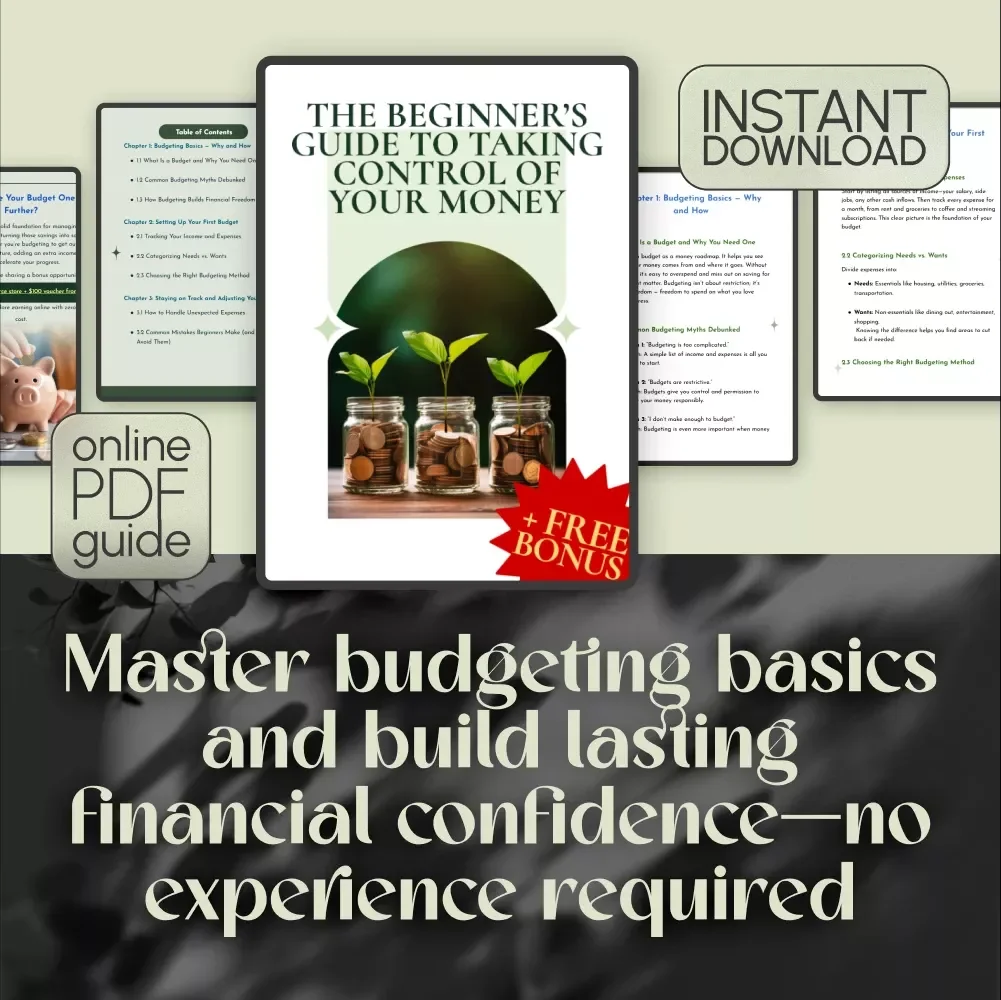 The Beginner’s Guide to Taking Control of Your Money | How to Create a Budget for Beginners | Budgeting Basics Digital Download