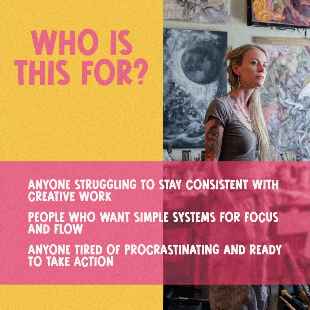 The Becoming More Productive and Creative Checklist | Productivity & Creativity Booster | Digital Download for Creatives & Entrepreneurs