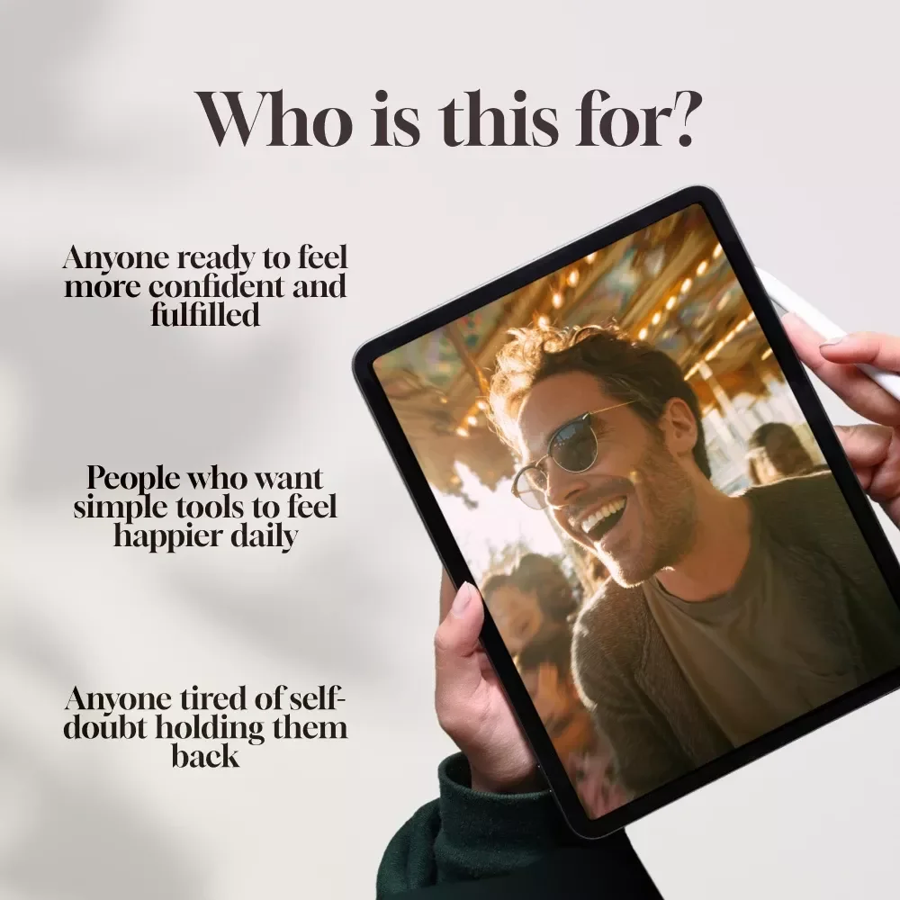 Glow Up: Your Simple Guide to Self-Confidence & Lasting Happiness | How to Be Self Confident and Happy | Digital Self-Growth Guide eBook