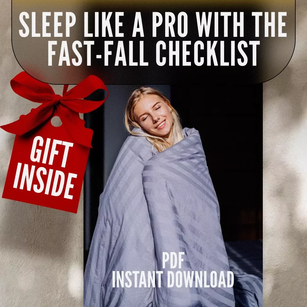 Sleep Like a Pro with The Fast-Fall Checklist | How to Go to Sleep Quickly | Nightly Routine Sleep Guide | Digital Download Checklist