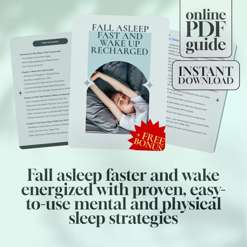 Fall Asleep Fast and Wake Up Recharged – Digital Guide for How to Go to Sleep Quickly, Sleep Better, and Wake Refreshed