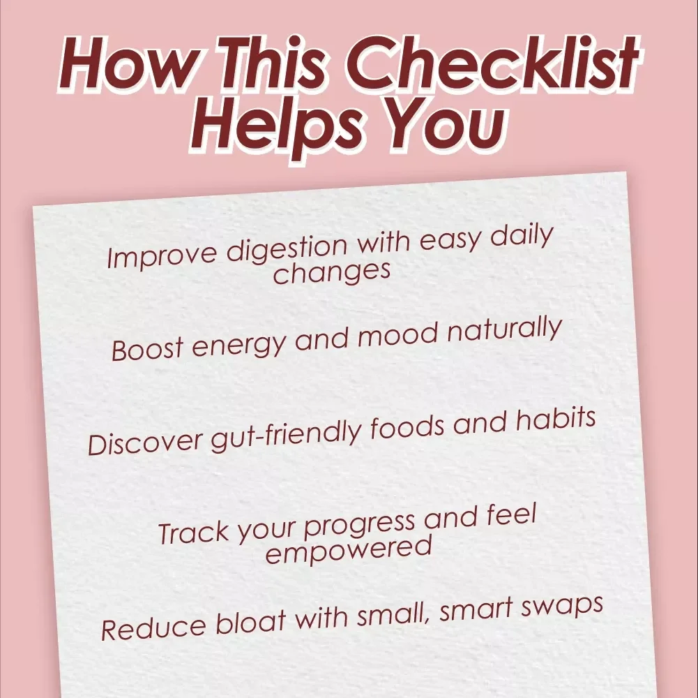 The Feel-Good Gut Bacteria Checklist | Gut Health Printable | How Can I Increase Good Bacteria in My Gut? | Digital Wellness Guide