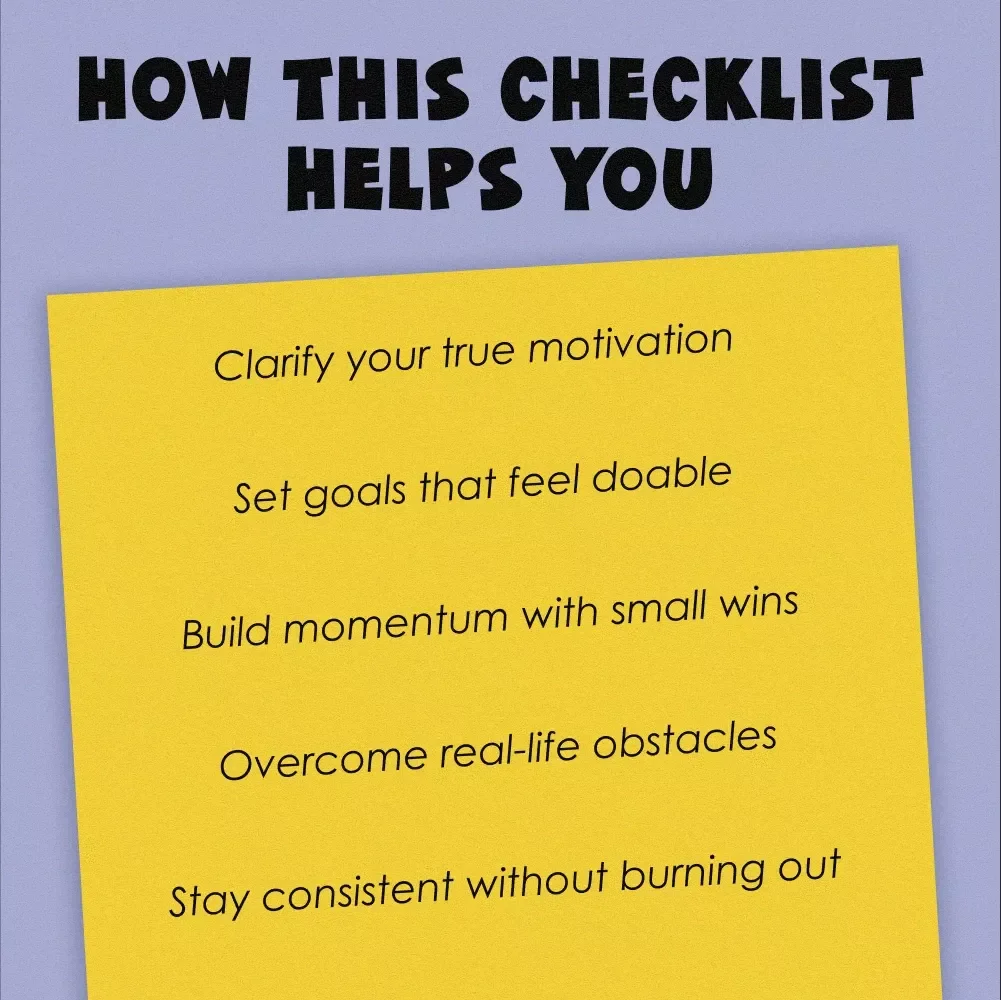 The Goal-Getter’s Action Checklist: From Dream to DONE | Goal Setting Printable Checklist | How You Plan to Set the Goal Into Action
