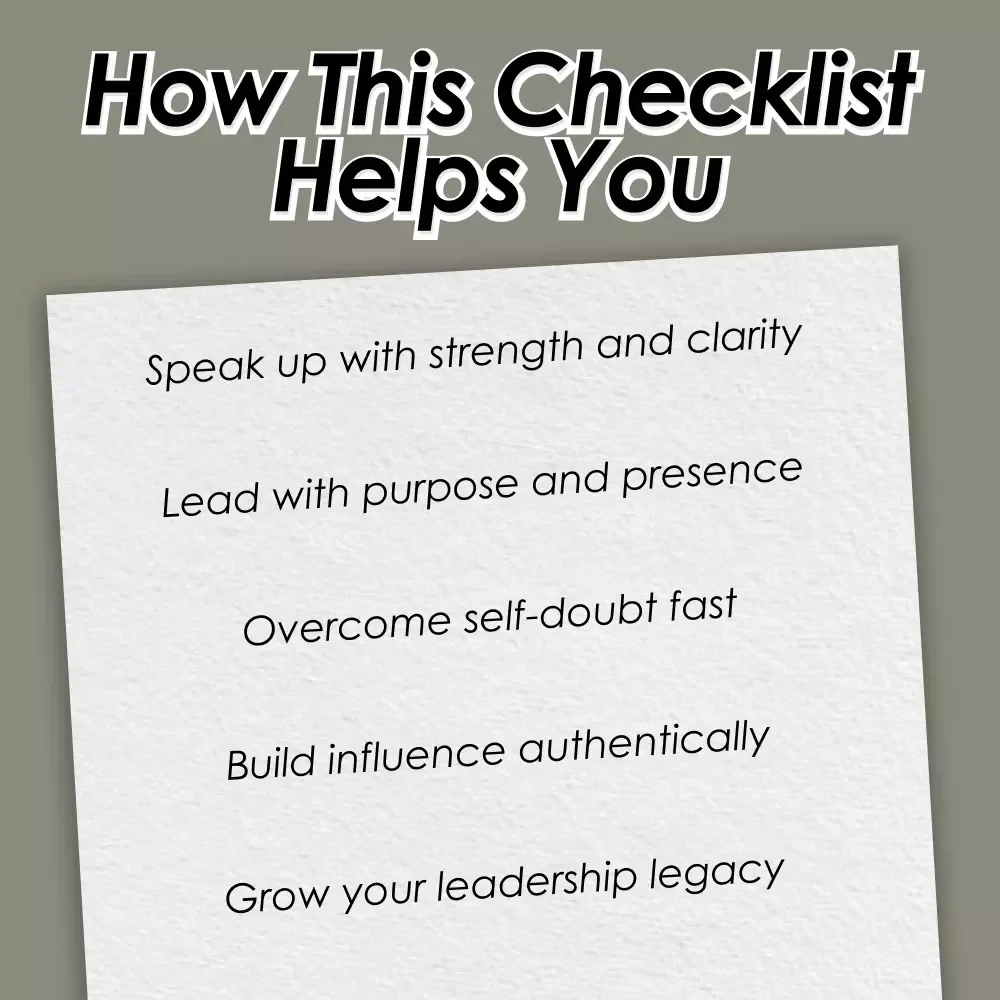 The Ultimate Woman Leader Success Checklist: Lead Boldly, Lead Brightly | Digital Download for How to Be a Successful Woman Leader, Empowerment Guide for Female Leaders