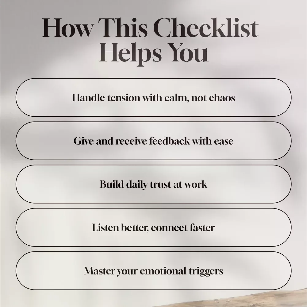 The EQ Power Checklist: 10 Moves to Build Stronger Work Relationships