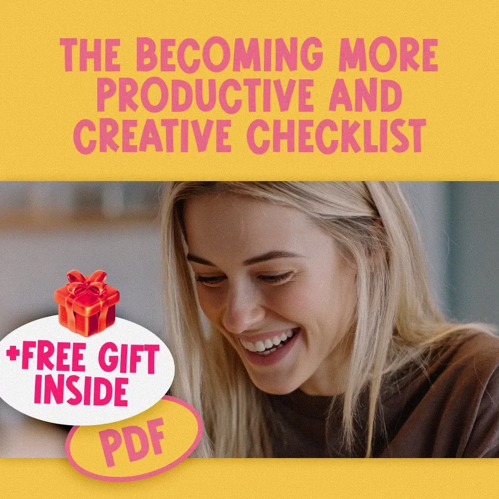 The Becoming More Productive and Creative Checklist | Productivity & Creativity Booster | Digital Download for Creatives & Entrepreneurs