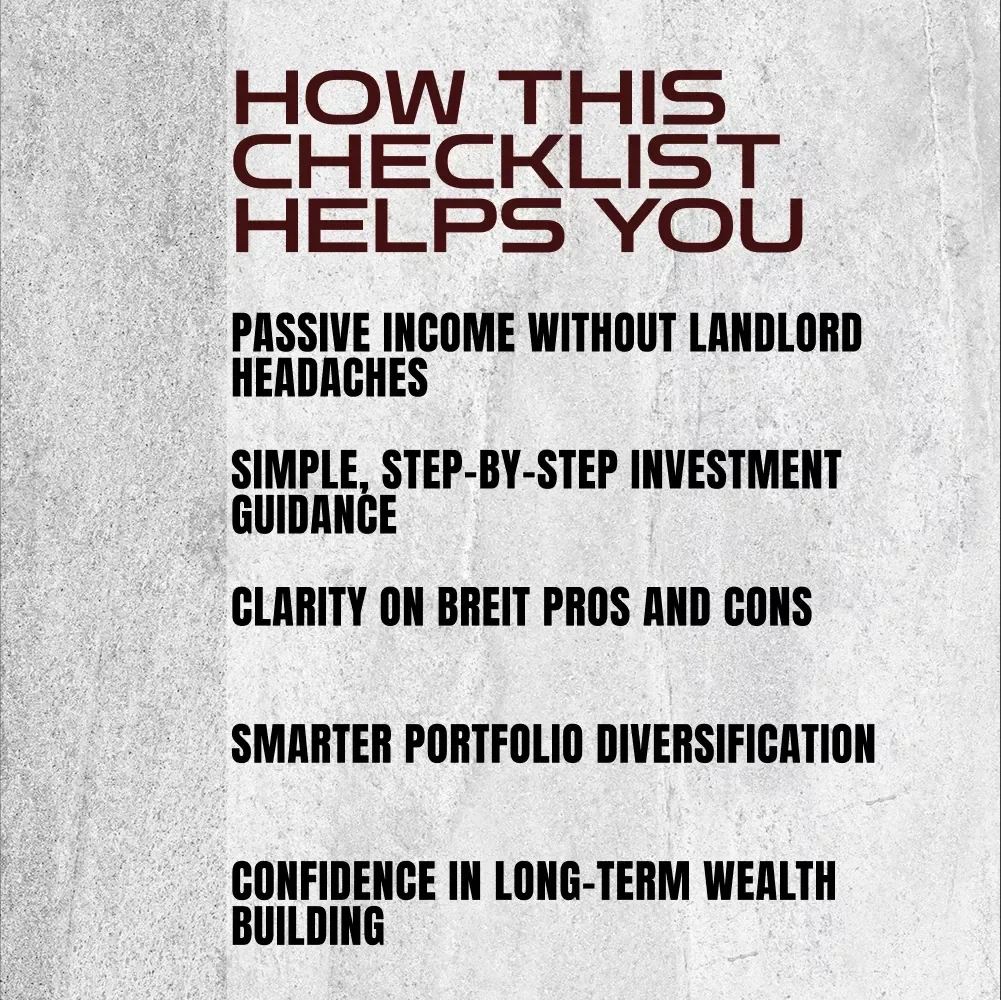 Your Shortcut to Real Estate Income Without the Headaches – BREIT Investment Checklist | How to Invest in BREIT | Passive Income Guide
