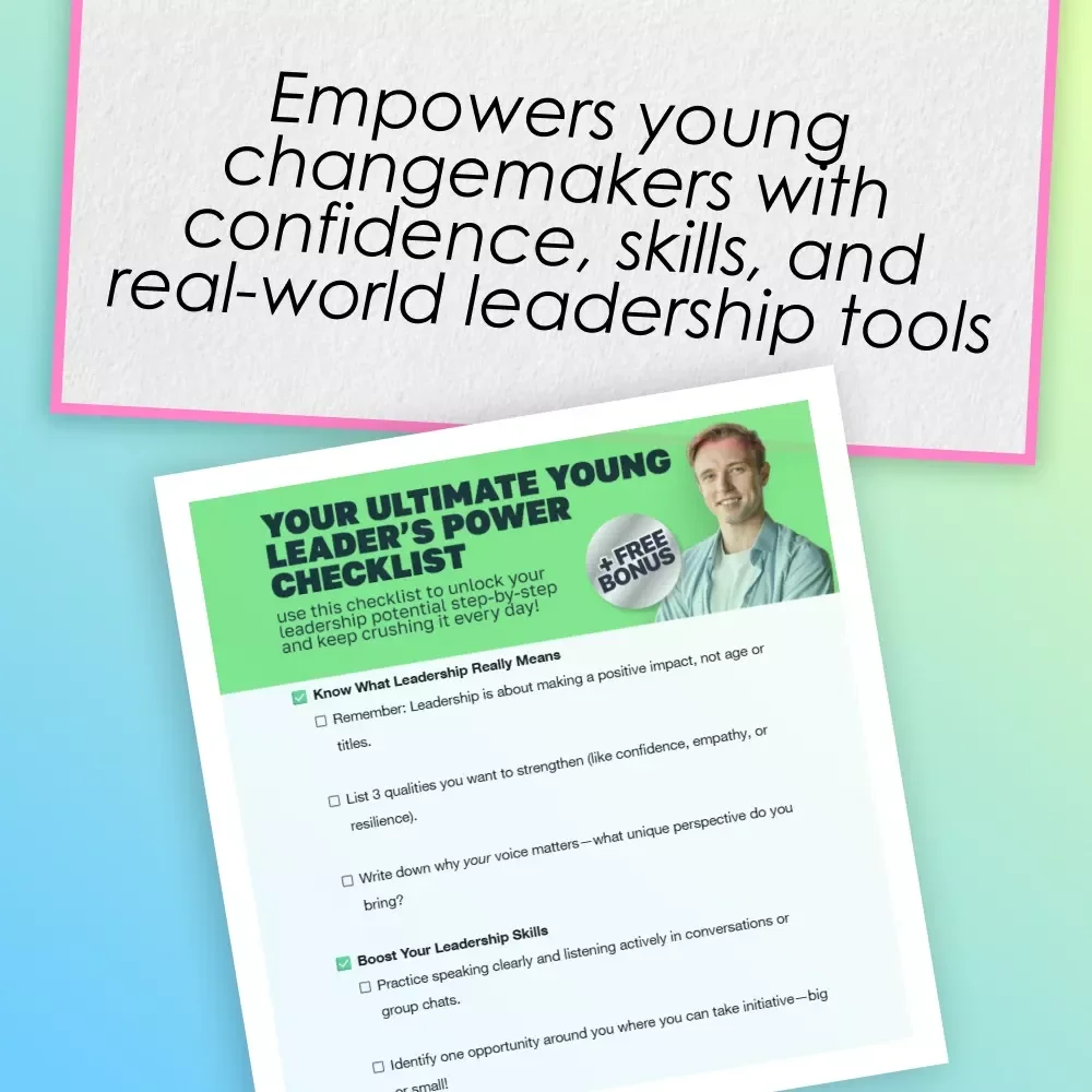Your Ultimate Young Leader’s Power Checklist | How to Be a Young Leader Digital Download