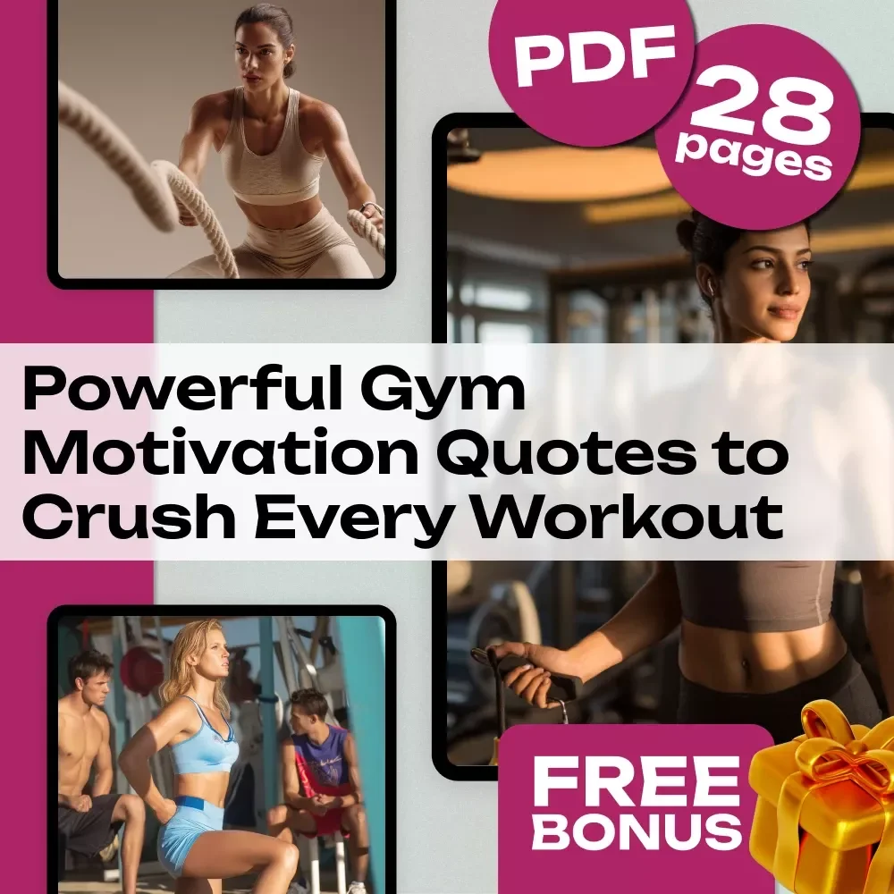Powerful Gym Motivation Quotes to Crush Every Workout | Fitness eBook | Digital Download | Gym Motivation Quotes for Inspiration, Strength & Consistency
