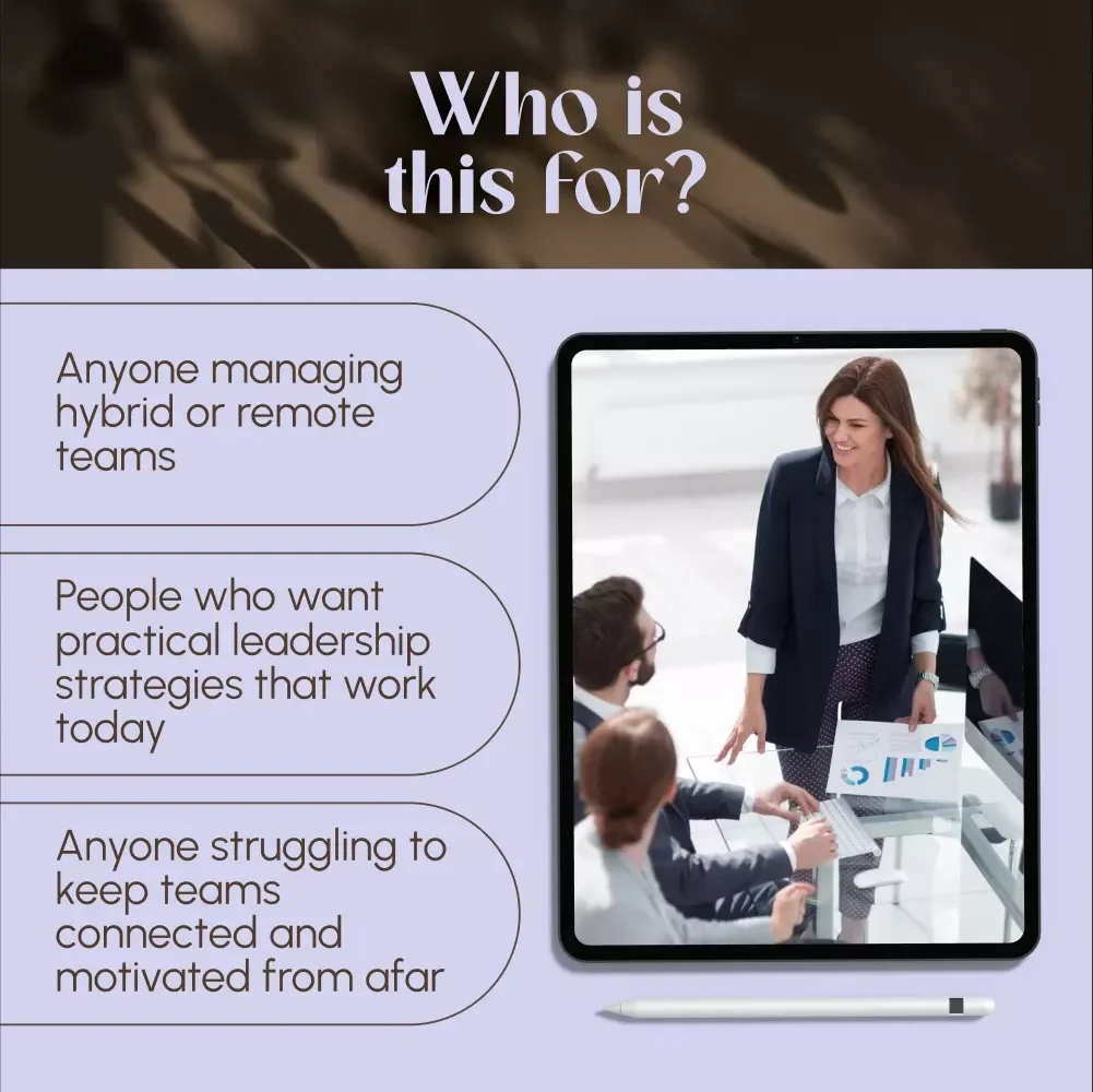 Leading from Anywhere: Mastering the Art of Hybrid Team Leadership | Guide on How to Lead Hybrid Teams | Digital Download eBook for Remote Managers