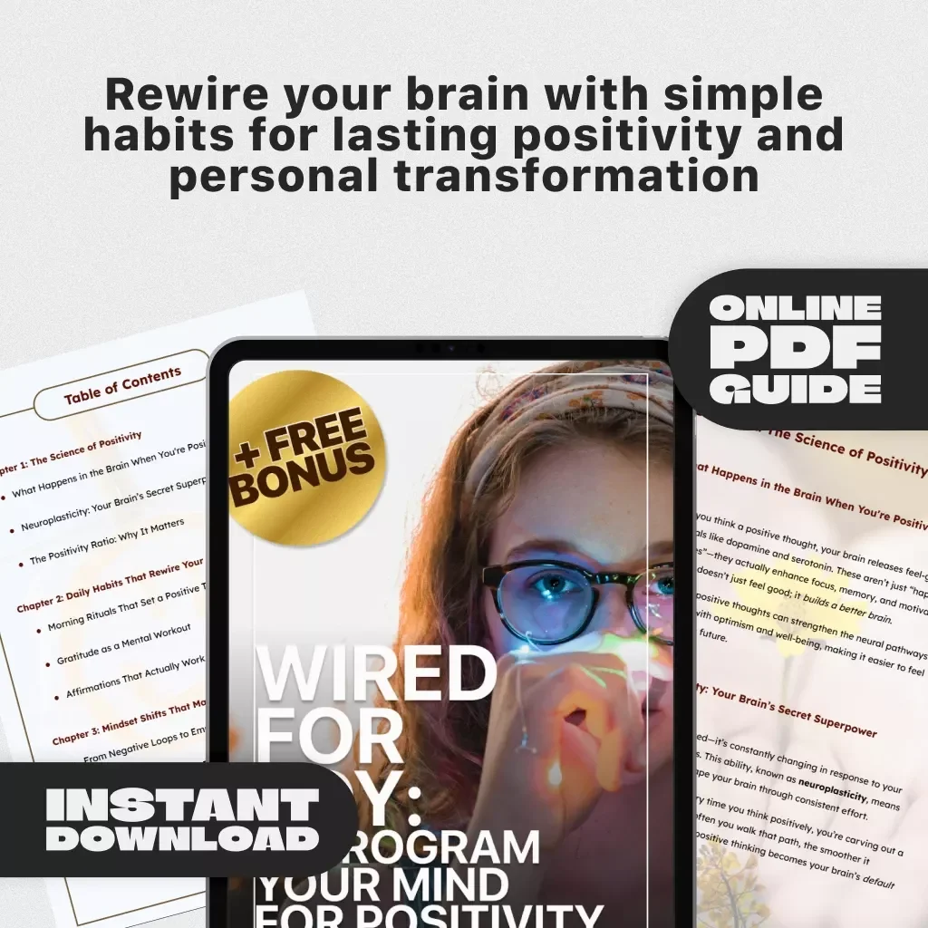 Wired for Joy: Reprogram Your Mind for Positivity – Digital Guide on How to Train Your Brain to Be Positive, Boost Happiness & Mental Resilience