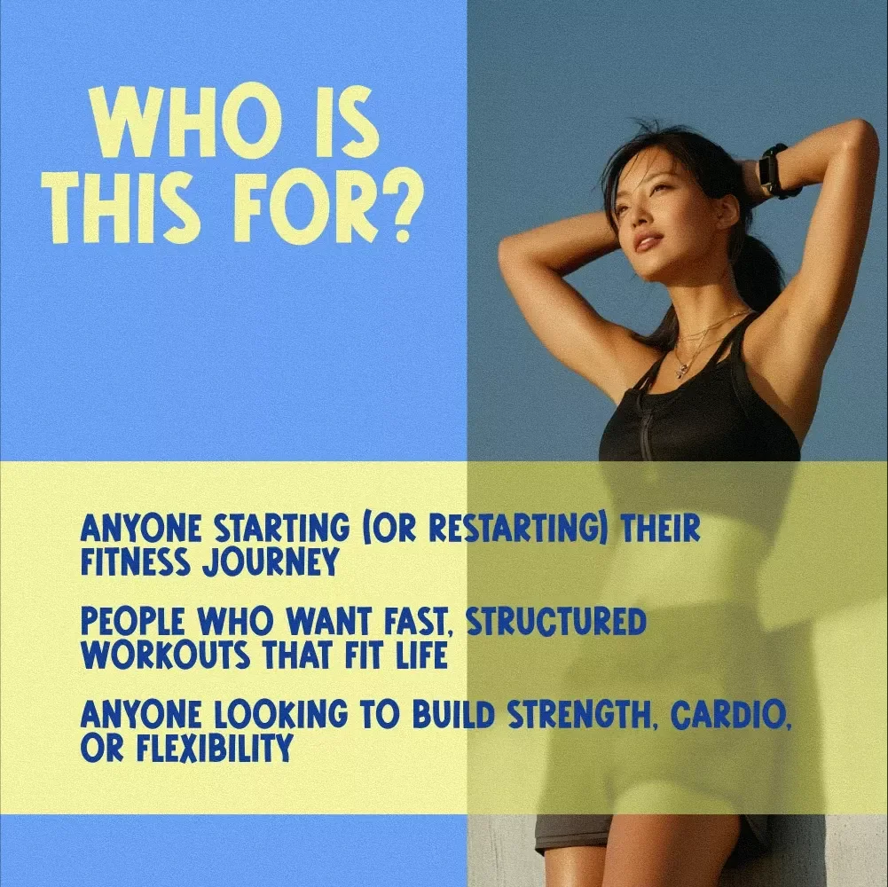 Get Fit Fast Workout Checklist | Quick Workout Routine PDF | Printable Fitness Planner | 20-Minute Home Workout Guide | Instant Digital Download