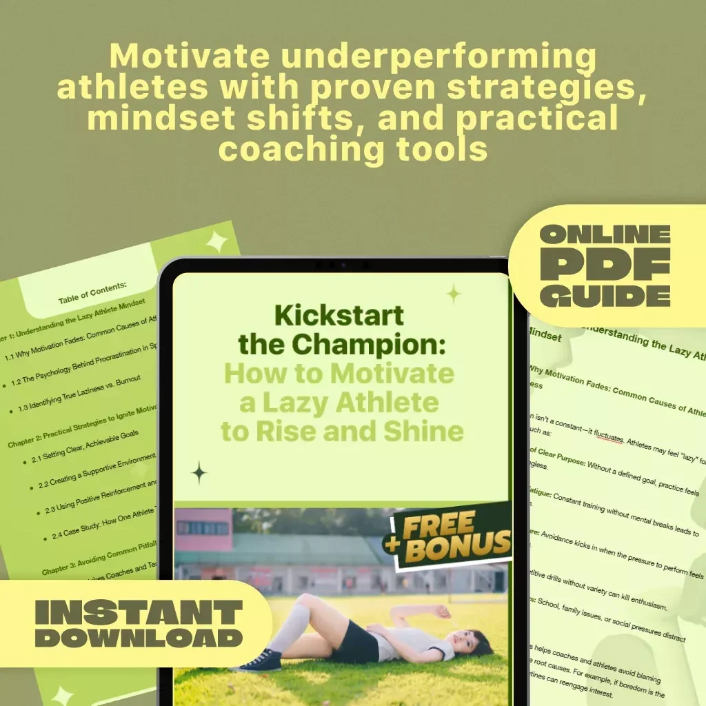 Kickstart the Champion: How to Motivate a Lazy Athlete to Rise and Shine | Digital Guide for Coaches, Parents & Mentors | Sports Motivation eBook PDF