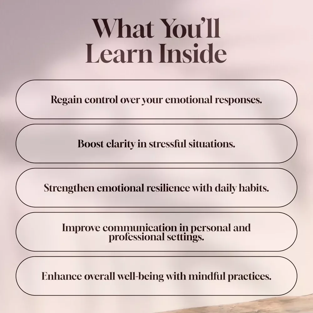 Keep Your Cool: A Practical Guide to Mastering Emotional Self-Control | Digital Guide on How to Improve Emotional Self Control