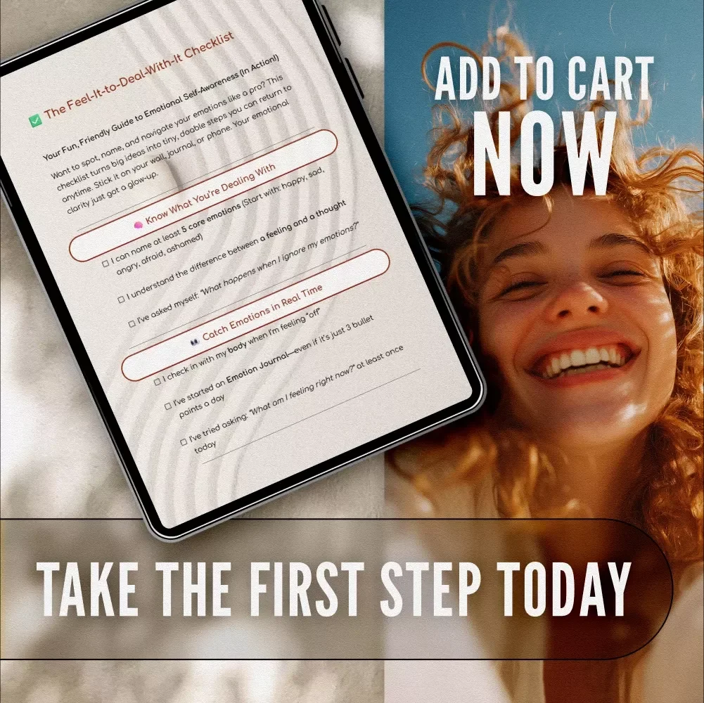 The Feel-It-to-Deal-With-It Checklist | Emotional Self Awareness PDF | How to Improve Emotional Self Awareness | Digital Download