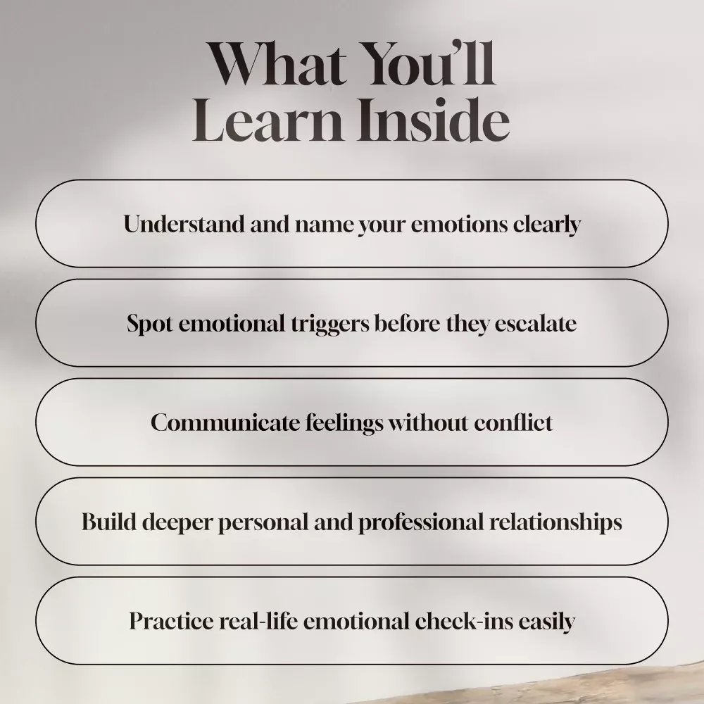 Heart Smart: A Practical Guide to Emotional Literacy | How to Develop Emotional Literacy | eBook, Digital Guide, Checklist for Emotional Growth