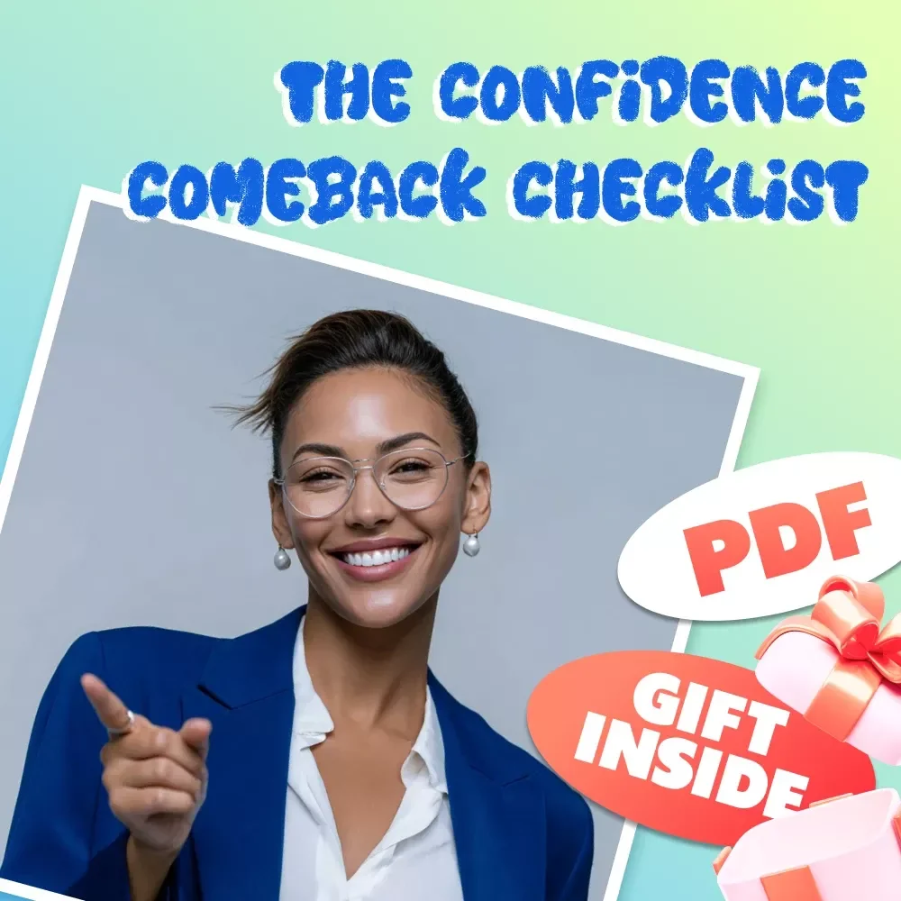 The Confidence Comeback Checklist | How to Regain Lost Confidence | Printable Digital Download for Personal Growth