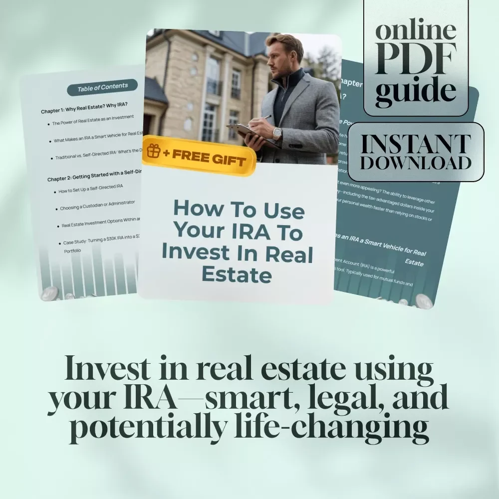 How to Use Your IRA to Invest in Real Estate | Self-Directed IRA Real Estate Investing Guide | Digital Download eBook for Wealth-Building