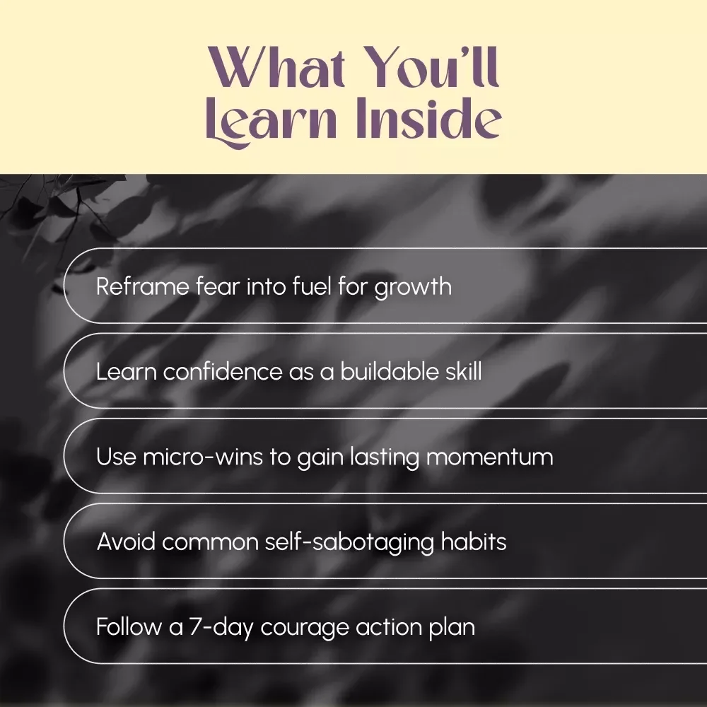 Brave Inside: How to Build Confidence and Conquer Fear | Digital Guide to Overcome Fear & Grow Self-Confidence | eBook on How to Build Confidence and Overcome Fear