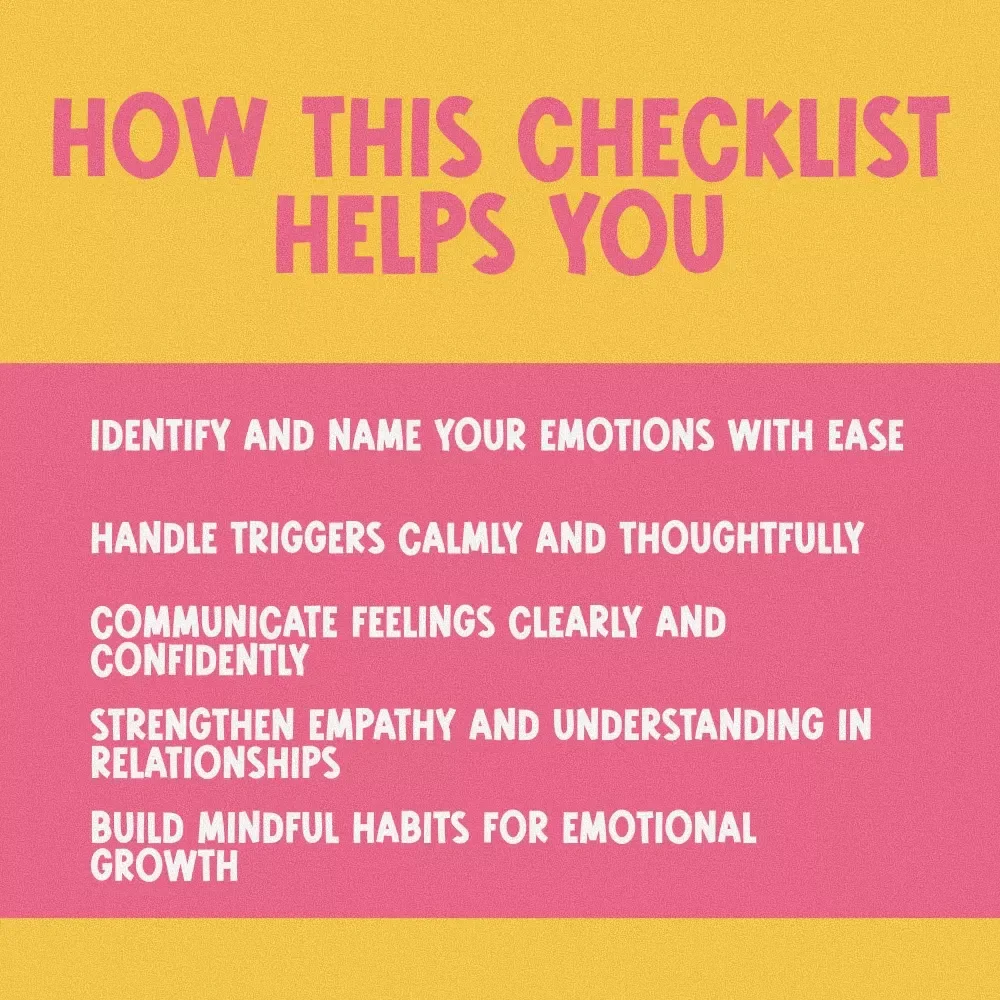 Your Emotional Awareness Toolkit for Stronger Relationships | Printable Checklist for Better Communication & Connection | How Does Emotional Awareness Help Us to Build Better Relationships