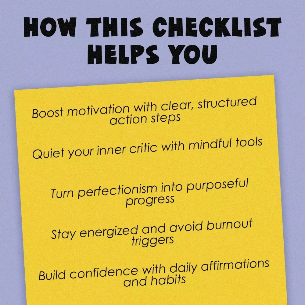 The Ultimate Motivation Checklist for Enneagram 1s: Unlock Your Inner Perfectionist Power | How to Motivate Enneagram 1 | Digital Self-Improvement Guide