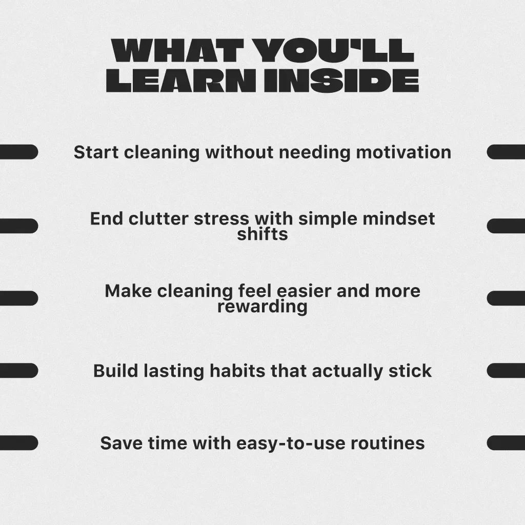 From Chaos to Calm: The No-Stress Guide to Cleaning When You Don’t Feel Like It | Digital Download Guide | How to Get Motivated to Clean a Messy House
