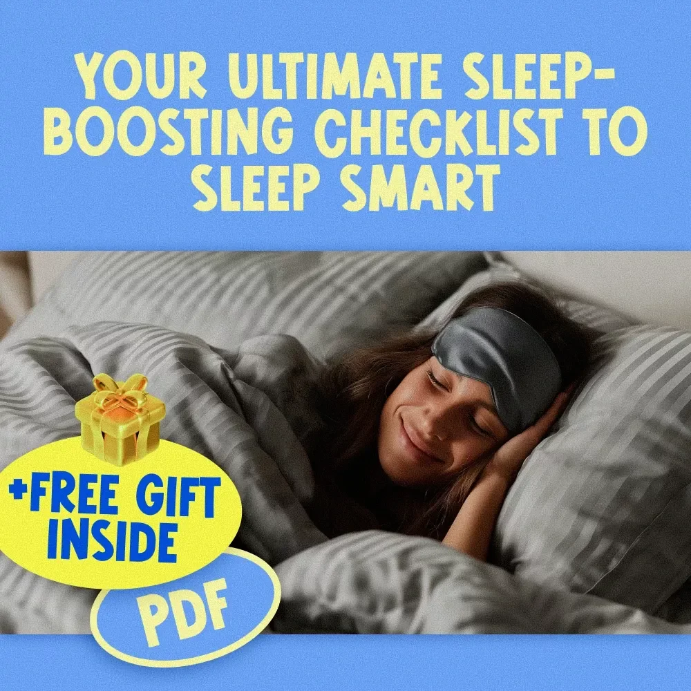 Your Ultimate Sleep-Boosting Checklist to Sleep Smart | Digital Download for Better Sleep | Things to Do to Improve Sleep | Printable Sleep Routine Guide