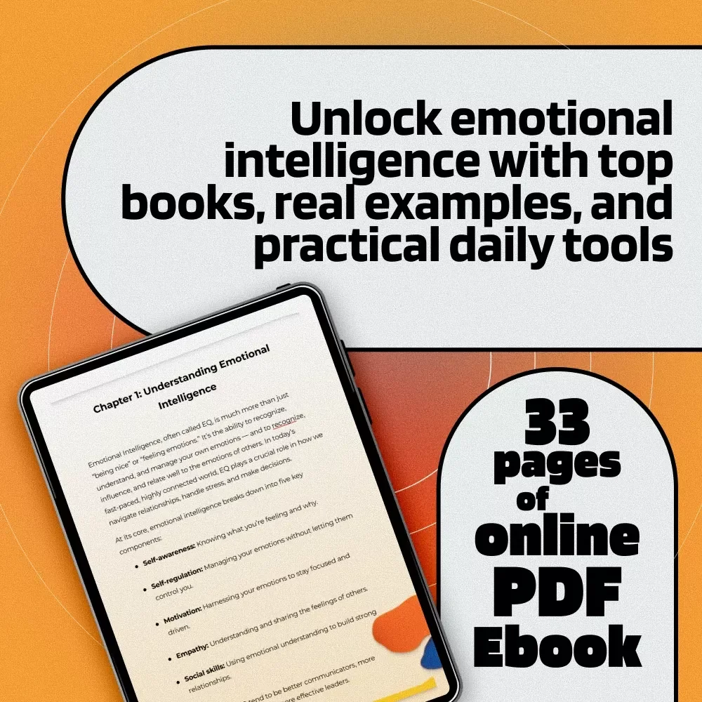 Emotional Intelligence Unlocked: 10 Must-Read Books to Transform Your EQ | EQ Guide eBook | 10 Must Reads on Emotional Intelligence | Digital Download PDF