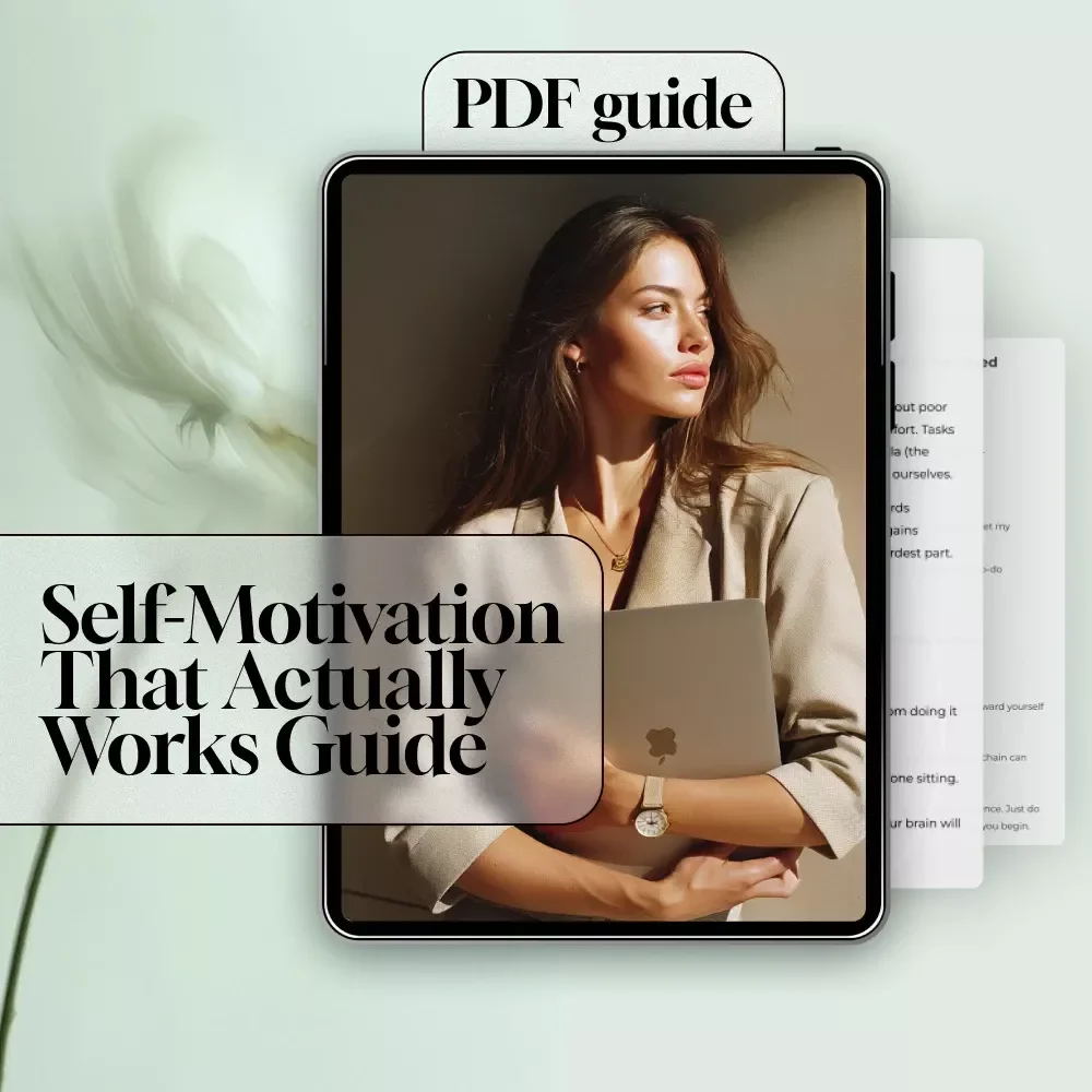 Get It Done: The Simple Guide to Self-Motivation That Actually Works | How to Motivate Yourself to Complete a Task | Digital Download Guide for Overcoming Procrastination