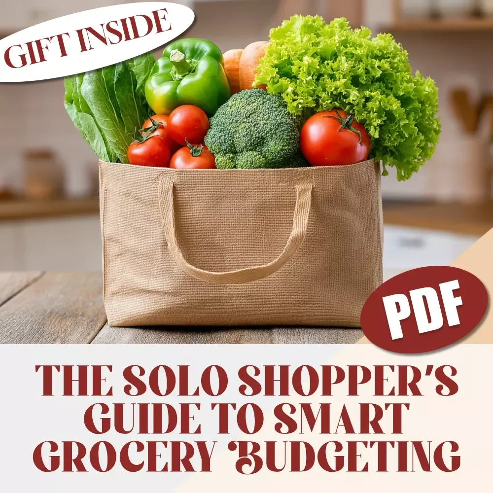 The Solo Shopper’s Guide to Smart Grocery Budgeting | Digital Download for How to Budget Groceries for 1 | Meal Planning Guide for One