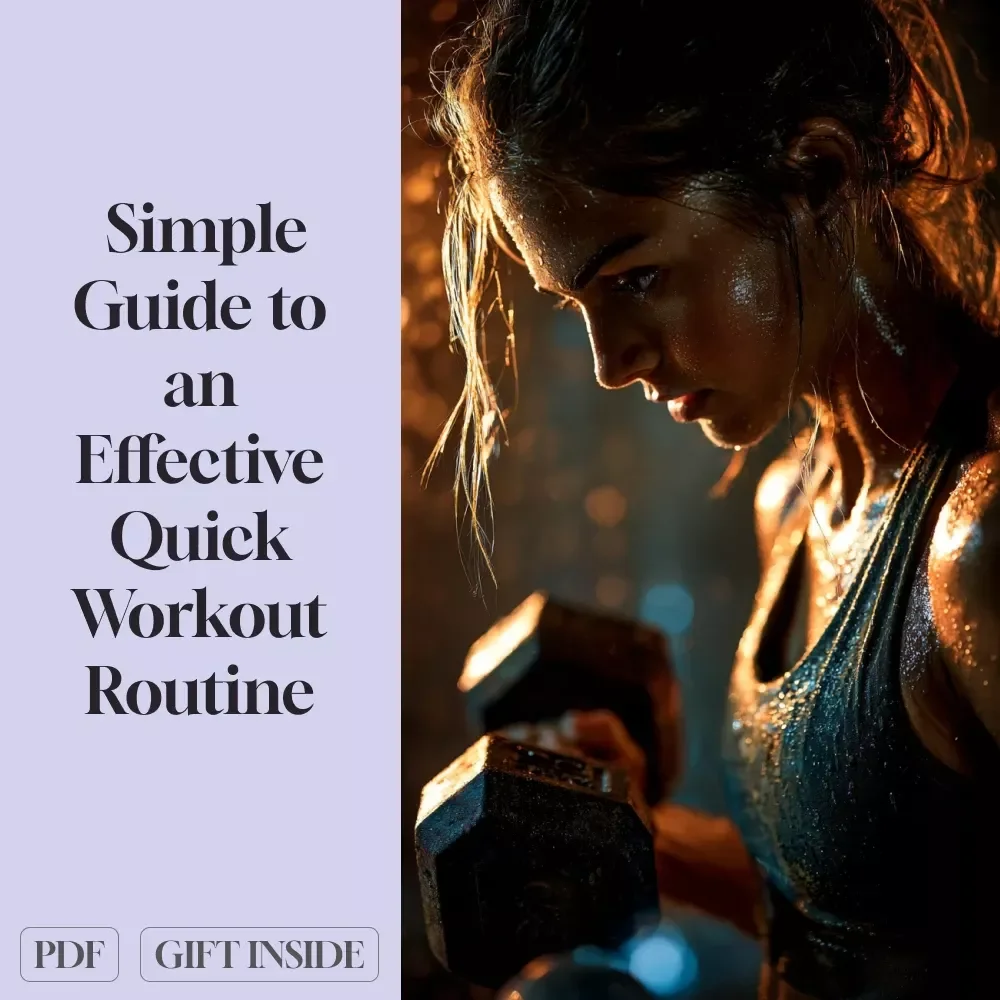 Your Simple Guide to an Effective Quick Workout Routine | Digital Fitness Guide for Home Exercise | 15-30 Minute Workout Plan eBook