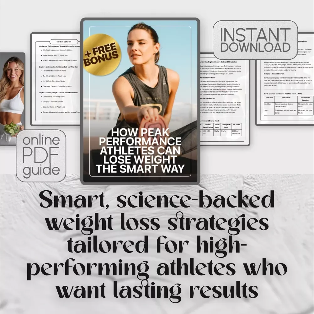 How Peak Performance Athletes Can Lose Weight the Smart Way | Weight Loss Guide for Athletes | Digital Download eBook on How to Lose Weight as an Athlete