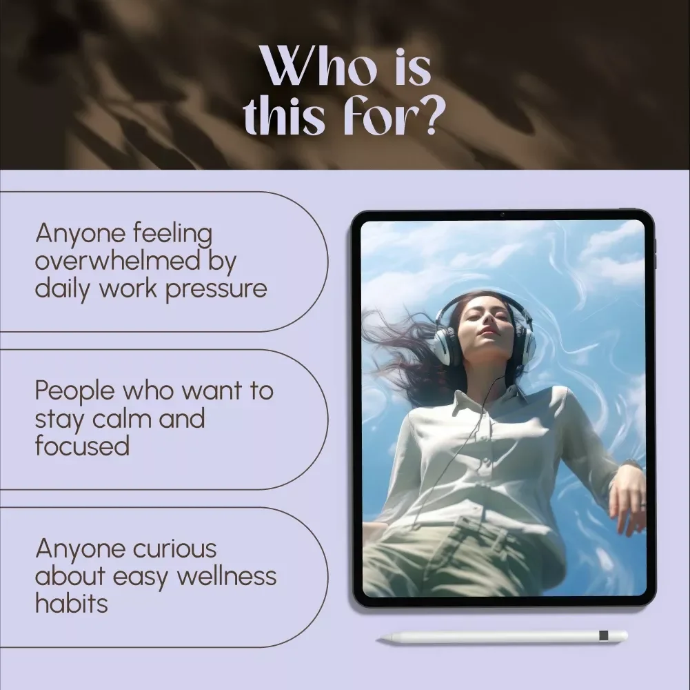 The Power of Relaxing Music for Stress Relief at Work – Digital Guide for Using Relaxing Music to Relieve Work Stress & Improve Focus