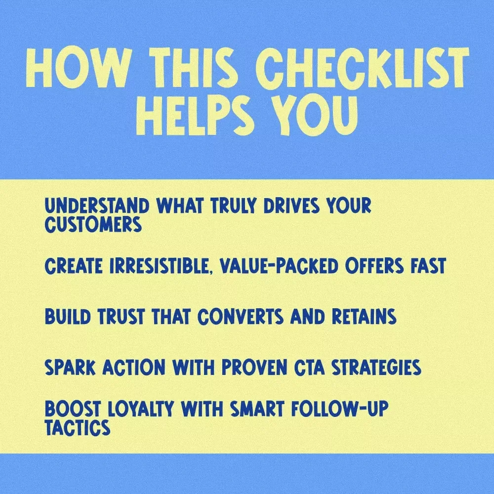 Checklist: Customer Motivation Mastery — Your Step-by-Step Success Map | Digital Download | How Do You Motivate Customers to Buy Your Product