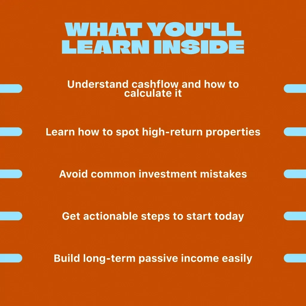 How to Get Positive Cashflow Property Guide | Real Estate Investment eBook | Cashflow Property Checklist for Investors | Digital Download