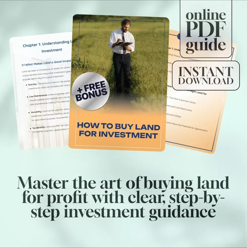 How to Buy Land for Investment Guide | Digital Download | Real Estate eBook for Beginners & Investors