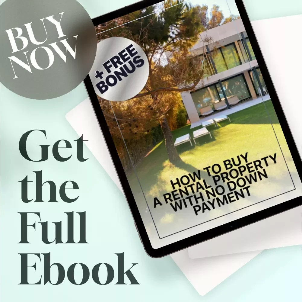 How to Buy a Rental Property with No Down Payment | Real Estate eBook for Beginners | Instant Digital Download