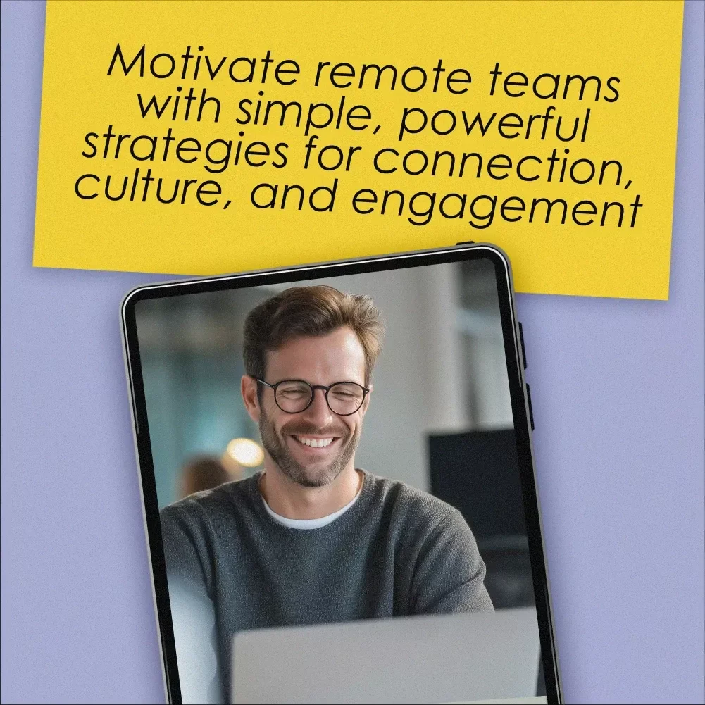 Remote & Revved Up Checklist | Motivate Remote Teams | Digital Download for Managers & Leaders