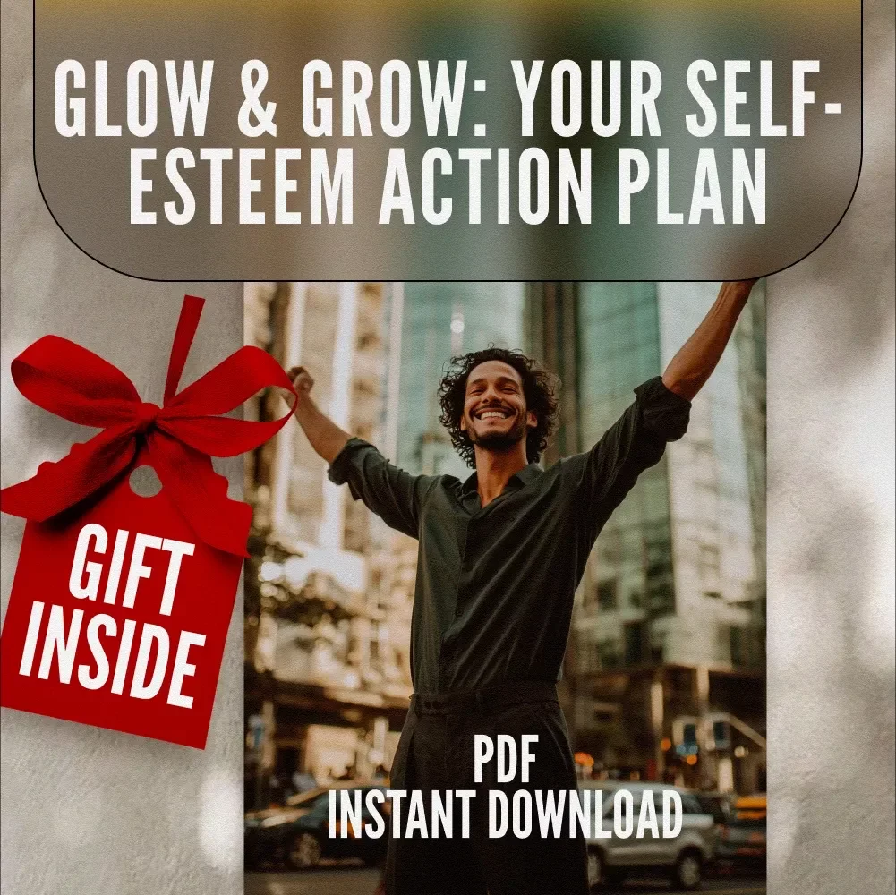 Glow & Grow: Your Self-Esteem Action Plan | Checklist for How to Improve Self Esteem | Daily Confidence & Mindset Reset Guide | Digital Download