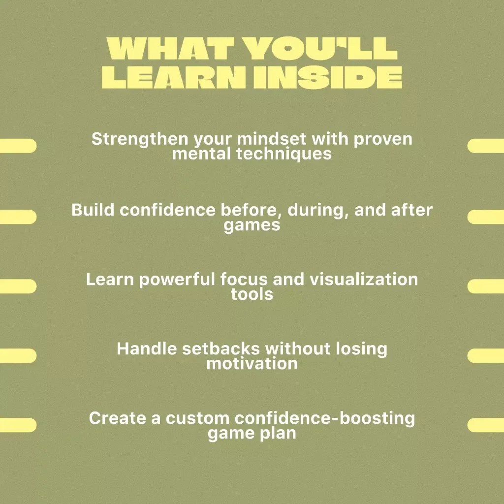 Game On: Boost Your Sports Confidence and Play Like a Pro – Guide to How to Improve Self Confidence in Sport, Athlete Mindset Tips, Digital Download PDF
