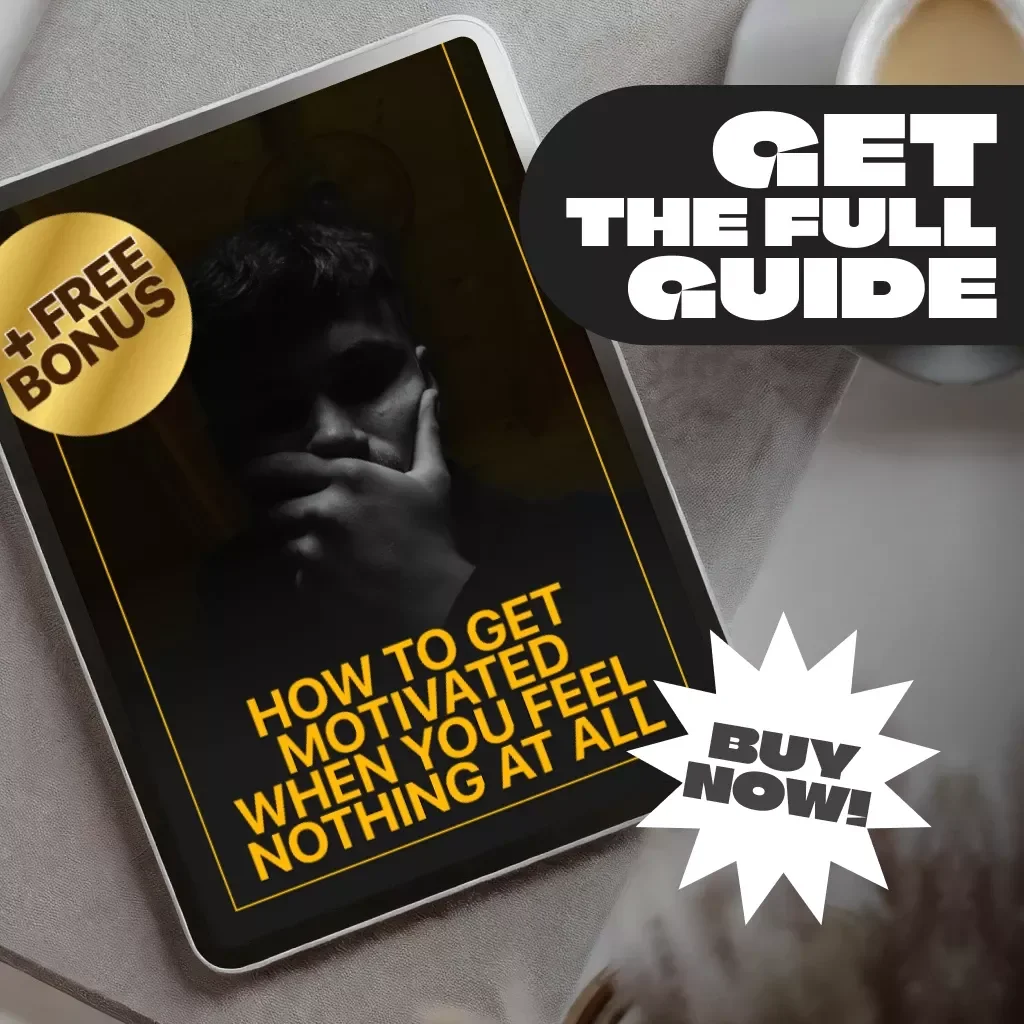 How to Get Motivated When You Feel Nothing at All – Mental Health Guide for Low Motivation, Digital Download | How Do You Get Motivated When Depressed PDF