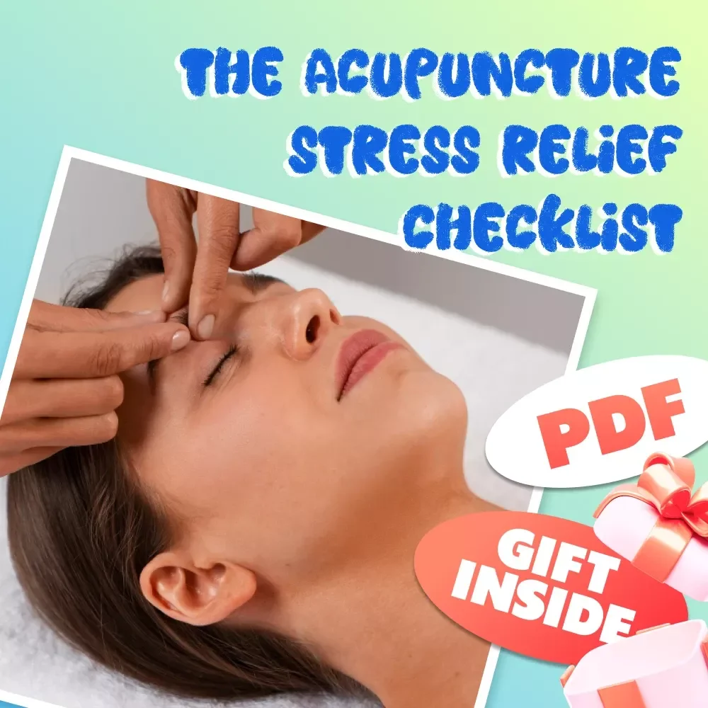 The Acupuncture Stress Relief Checklist | Digital Download for Natural Stress Reduction & Qi Balance | Acupuncture and Stress Reduction Guide